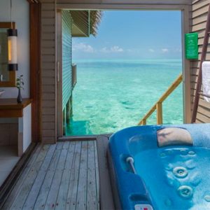 luxury Maldives holiday Packages Meeru Island Resort Jacuzzi Water Villa