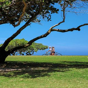 luxury Mauritius holiday Packages Shandrani Beachcomber Resort & Spa Bike Riding