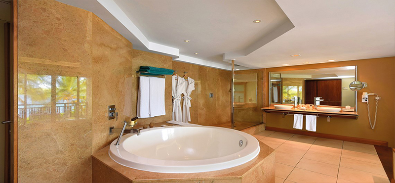 luxury Mauritius holiday Packages Shandrani Beachcomber Resort & Spa Senior Suite Bathroom
