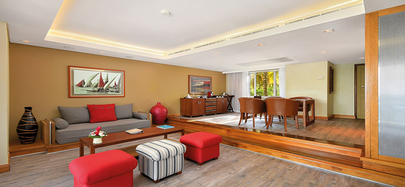 luxury Mauritius holiday Packages Shandrani Beachcomber Resort & Spa Senior Suite Living Area