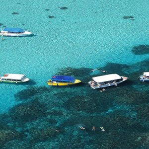 luxury Mauritius holiday Packages Shandrani Beachcomber Resort & Spa Aerial View Of Ocean