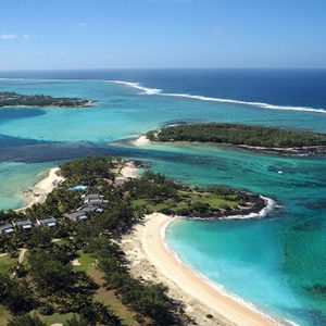luxury Mauritius holiday Packages Shandrani Beachcomber Resort & Spa Aerial View1