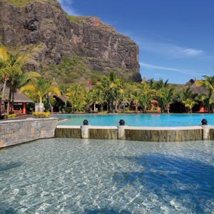 luxury Mauritius holiday Packages Dinarobin Beachcomber Golf Resort & Spa Main Pool At Dinarobin