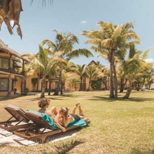 luxury Mauritius holiday Packages Dinarobin Beachcomber Golf Resort & Spa Couple In The Garden Area