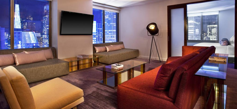 New York Honeymoon Packages W Times Square New York WOW Suite 1 King Broadway View 2