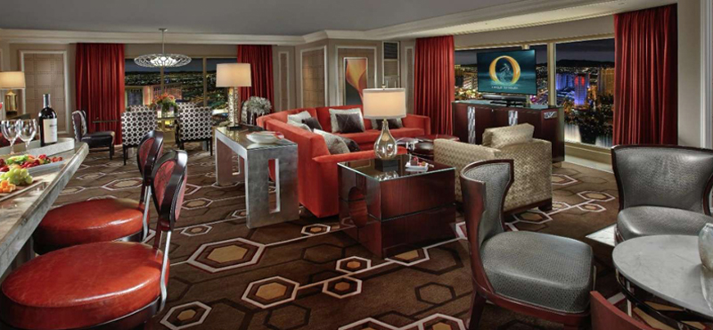 One Bedroom Lakeview Suite 2 Bellagio Las Vegas luxury Las Vegas holiday Packages