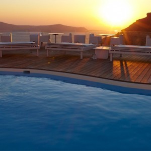 Pool 6 - sun Rocks Hotel Santorini - luxury santorini holiday packages