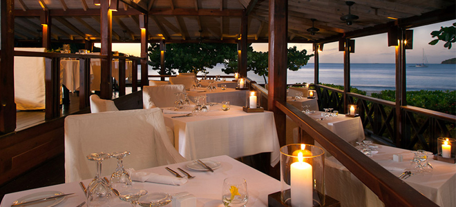 Restaurant 2 - Hermitage Bay antigua - luxury Caribbean honeymoons