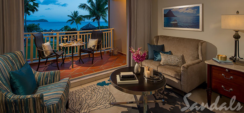 luxury St Lucia holiday Packages Sandals Grande St Lucian Resort Caribbean Beachview Club Level