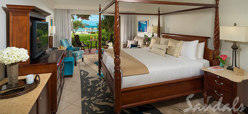 luxury St Lucia holiday Packages Sandals Grande St Lucian Resort Caribbean Beachview Club Level Walkout