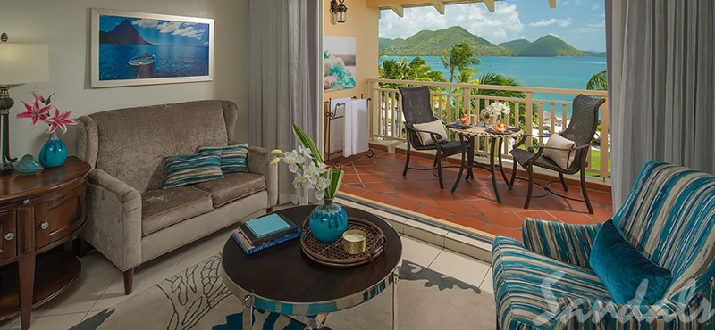 luxury St Lucia holiday Packages Sandals Grande St Lucian Resort Caribbean Honeymoon Beachview Penthouse Club Level