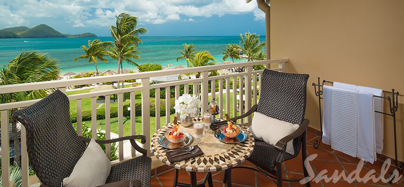 luxury St Lucia holiday Packages Sandals Grande St Lucian Resort Caribbean Honeymoon Beachview Penthouse Club Level