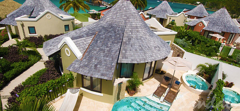 luxury St Lucia holiday Packages Sandals Grande St Lucian Resort Grande Rondoval Butler Suite With Private Pool Sanctuary