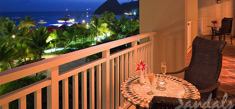 luxury St Lucia holiday Packages Sandals Grande St Lucian Resort President Clinton Oceanfront Penthouse Two Story Butler Suite