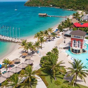 luxury St Lucia holiday Packages Sandals Grande St Lucian Resort Exterior