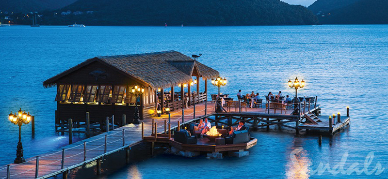 luxury St Lucia holiday Packages Sandals Grande St Lucian Resort Gordons On The Pier