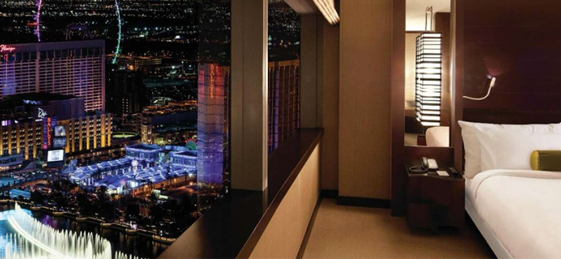 Studio Fountain View Suite Vdara Hotel And Spa Luxury Las Vegas holiday Packages