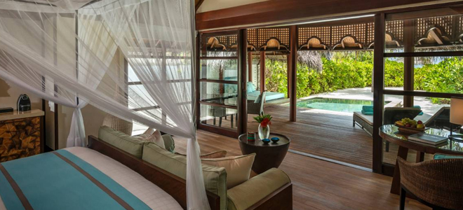 Sunrise Beach Bungalow with Pool Bedroom