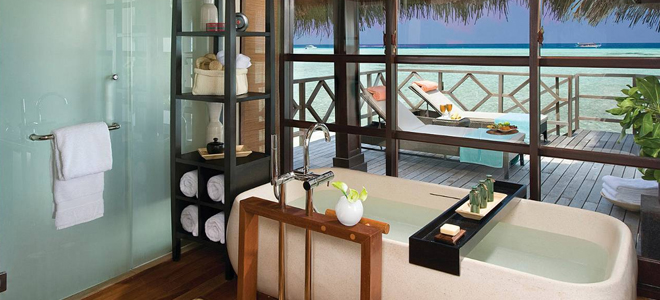 Sunrise Water Bungalow Bathroom