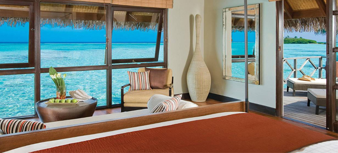 Sunrise Water Bungalow Bedroom