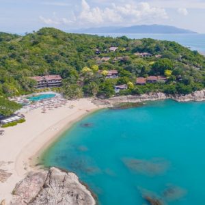 Thailand Honeymoon Packages The Tongsai Bay, Koh Samui Aerial View