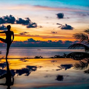 Thailand Honeymoon Packages The Tongsai Bay, Koh Samui Yoga At Sunset
