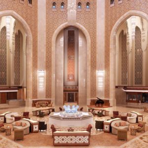 The Atrium Tea Lounge Al Bustan Palace, A Ritz Carlton Hotel Luxury Oman Holidays