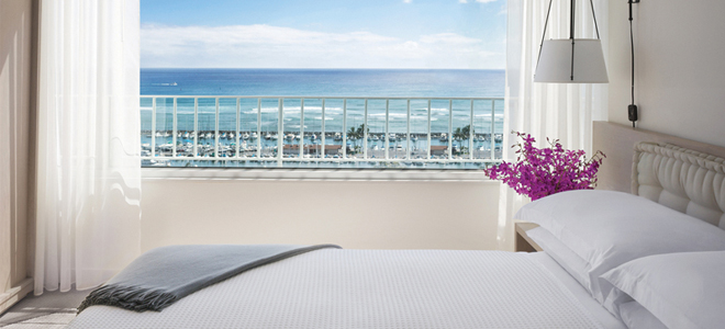 The Modern honolulu Hawaii - Marina View Suites - Bed