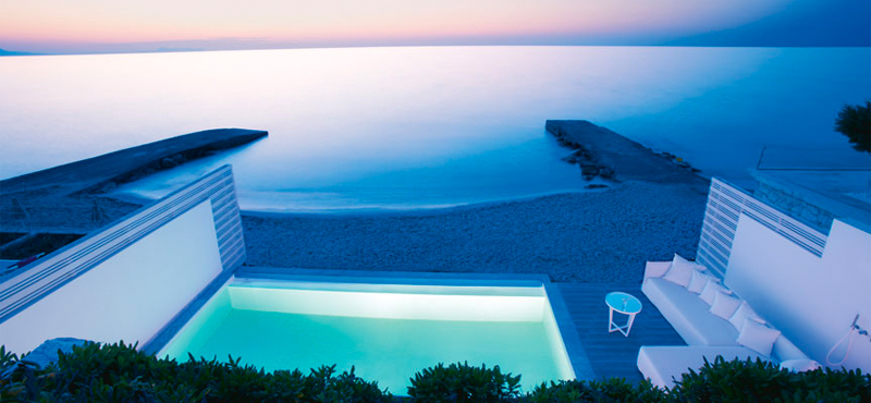 VILLA WHITE SEAFRONT WITH PRIVATE POOL 6 Grecotel Lux Me White Palace Greece Holidays