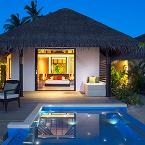 Velassaru Maldives - Beach Villa with Pool - Pool at night