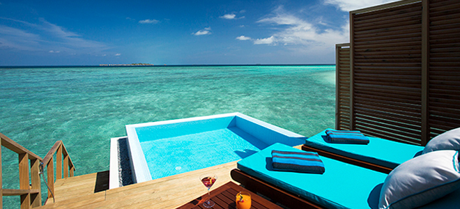 Velassaru Maldives - Water Bungalow with pool - Terrace