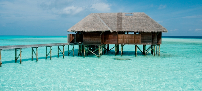 conrad maldives - family water villa overview