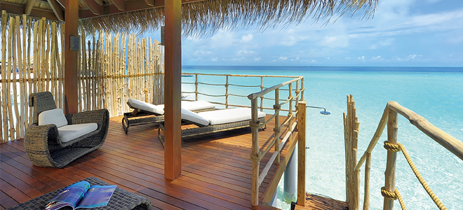 constance moofushi maldives - senior water villa terrace