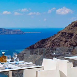 dining - sun Rocks Hotel Santorini - luxury santorini holiday packages