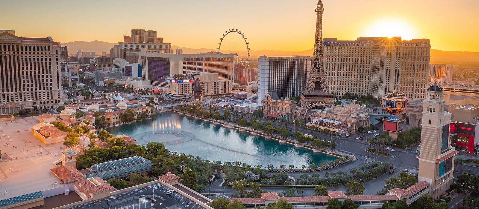 luxury las vegas holiday packages - bellagio resort and casino - header