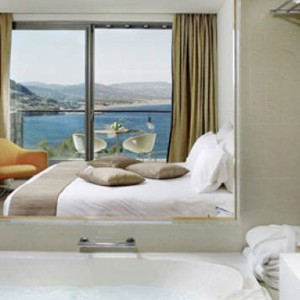 lindos blu hotel - greece honeymoon packages - bath