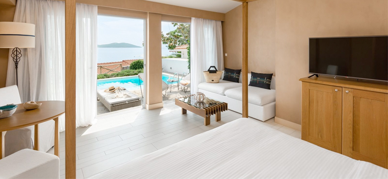Luxury Greece Holiday Packages Eagles Palace 2 Bedroom Bungalow Sea View Private Pool