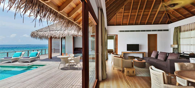 Dusit Thani Maldives - Two bedroom Pavilion Lounge