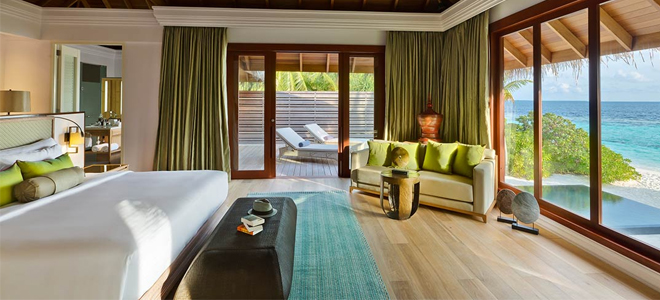 Dusit Thani Maldives - Two bedroom beach residence bedroom