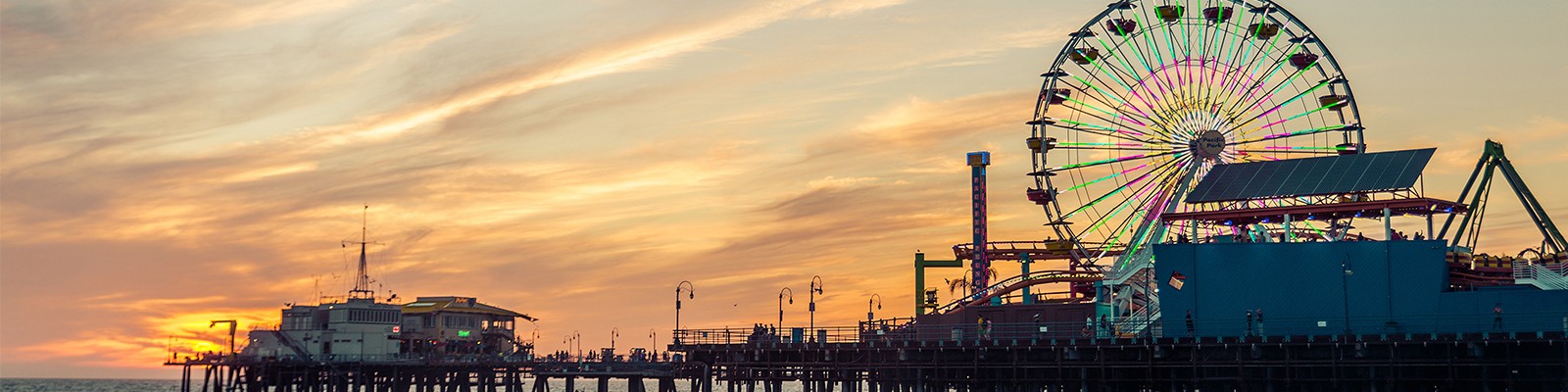 Los Angeles Holidays - Santa Monica Pier - Header