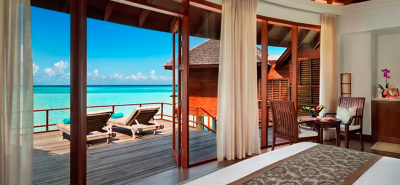 Maldives Holidays Anantara Dhigu Maldives Resort Sunset Over Water Suite 2