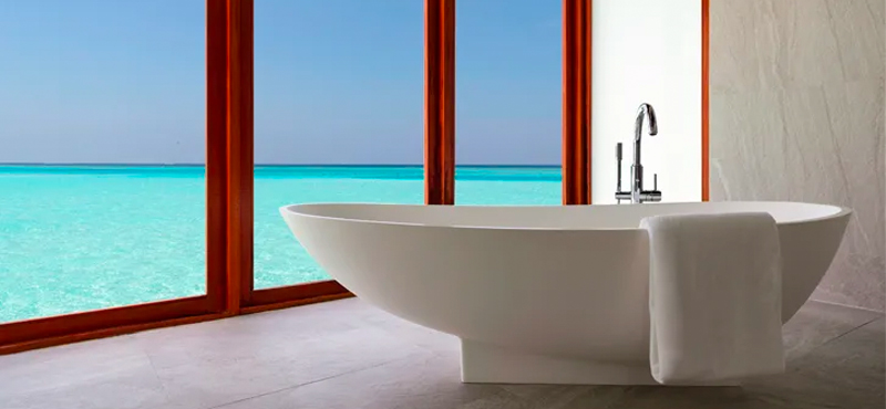 Maldives Holidays Anantara Dhigu Maldives Resort Sunset Over Water Suite Bathroom
