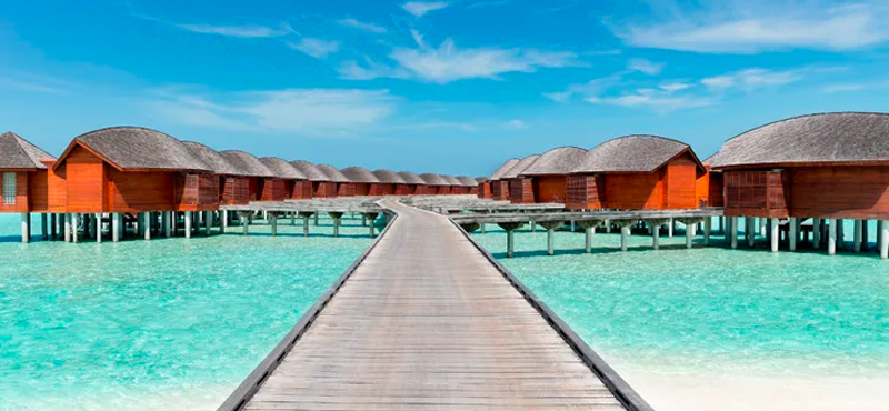 Maldives Holidays Anantara Dhigu Maldives Resort Sunset Over Water Suite Exterior