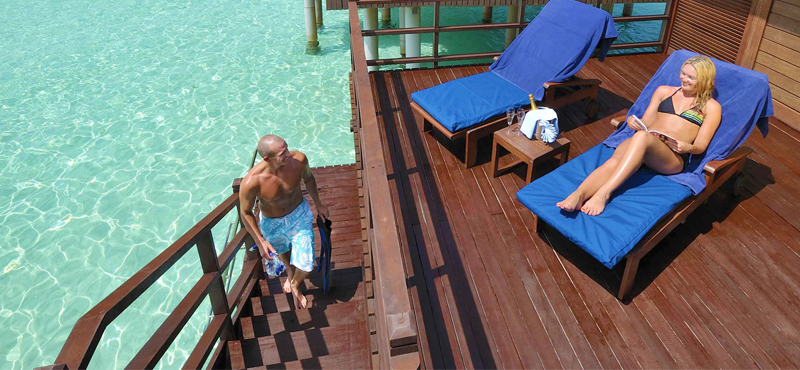 luxury Maldives holiday Packages Olhuveli Resort And Spa Maldives Sunset Jacuzzi Water Villas