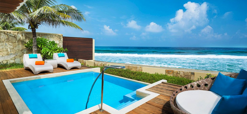 luxury Maldives holiday Packages Sheraton Full Moon Resort Ocean Pool Villa