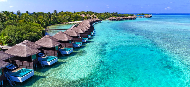 luxury Maldives holiday Packages Sheraton Full Moon Resort Water Bungalow With Pool