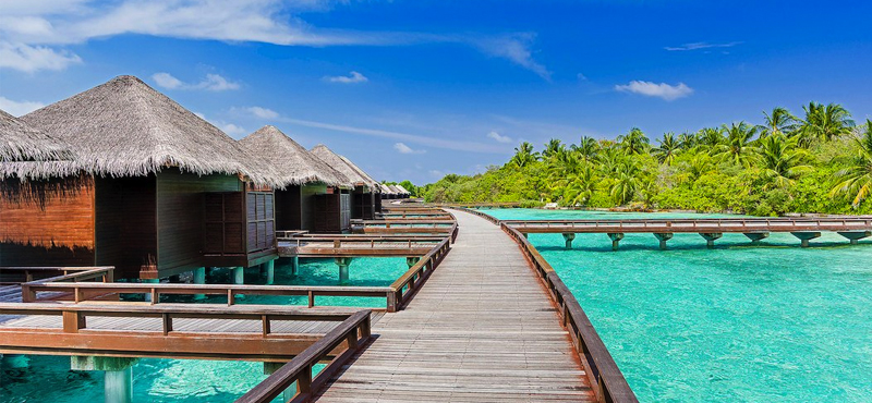 luxury Maldives holiday Packages Sheraton Full Moon Resort Water Bungalow With Pool