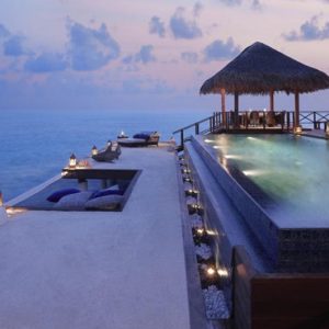 luxury Maldives holiday Packages Taj Exotica Maldives The Rehendi Presidential Overwater Suite With Pool