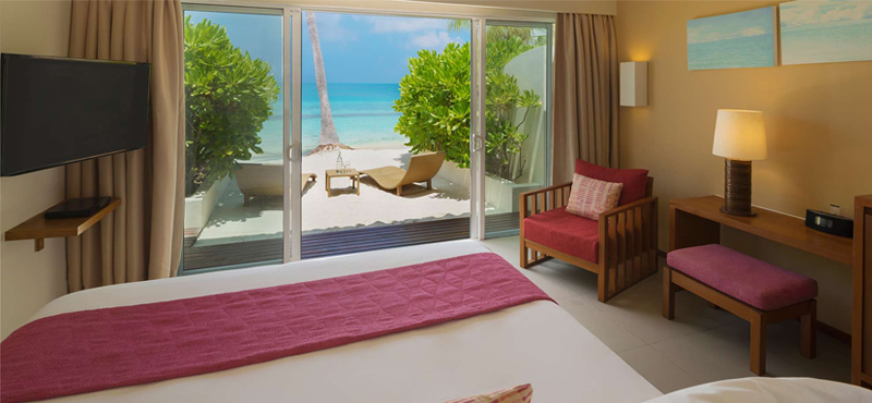 luxury Maldives holiday Packages Centara Ras Fushi Resort And Spa Maldives Deluxe Ocean Front Beach Villa