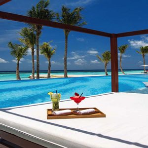 Ozen By Atmosphere At Maadhoo Island Luxury Maldives Honeymoon Packages Joie De Vivre Pool Cabana